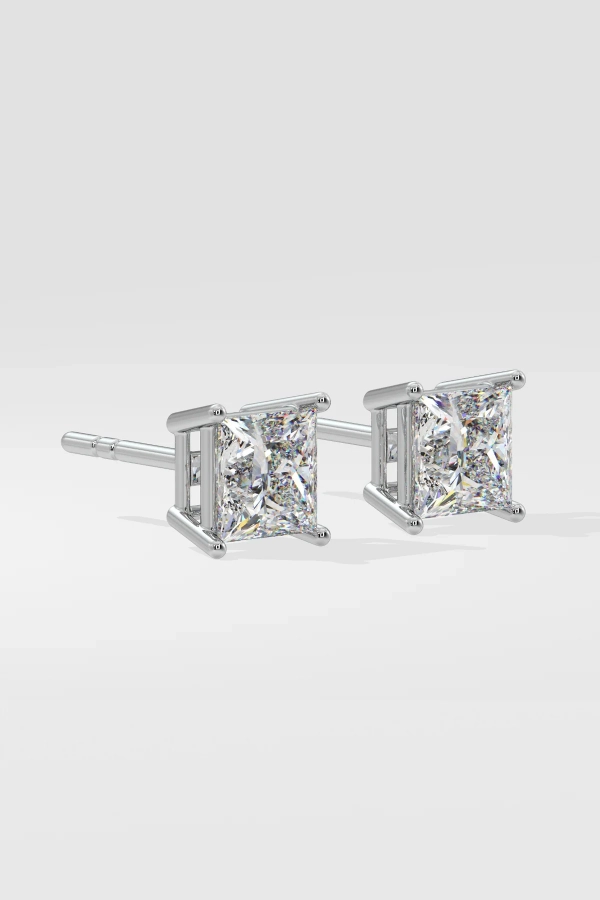 8 ct Classic Princess Studs - Image 2
