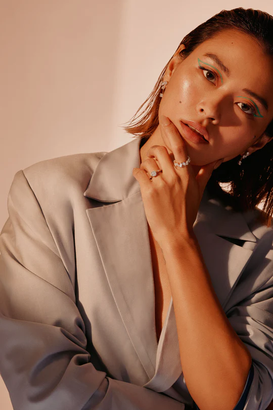 Pear Eternity Ring - Image 2