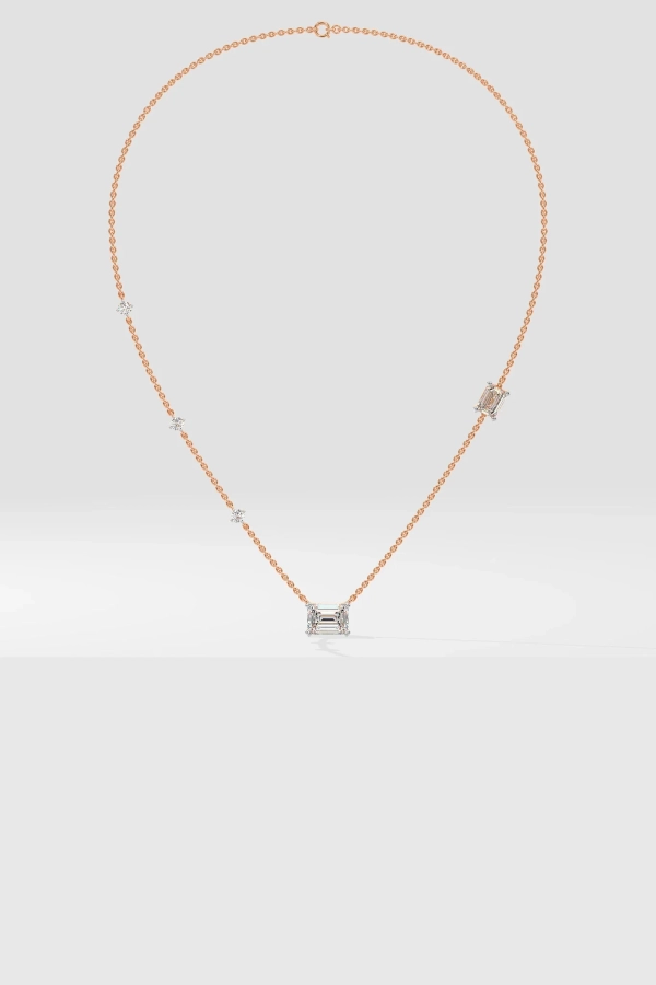 Accented Solitaire Necklace