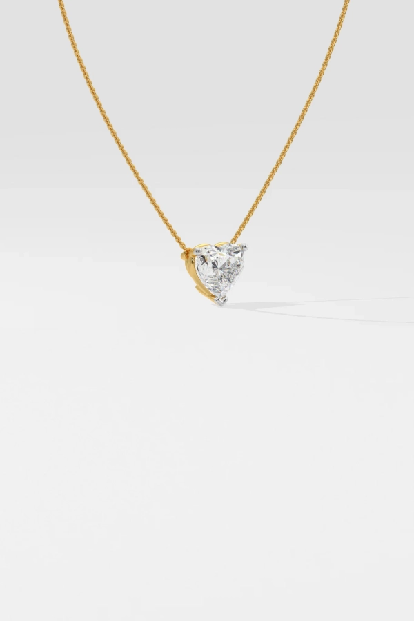 1 ct Heart Necklace - Image 3