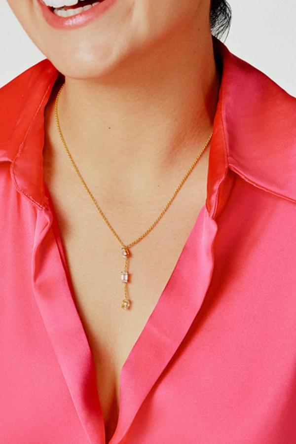 Trio Drop Necklace - Image 3