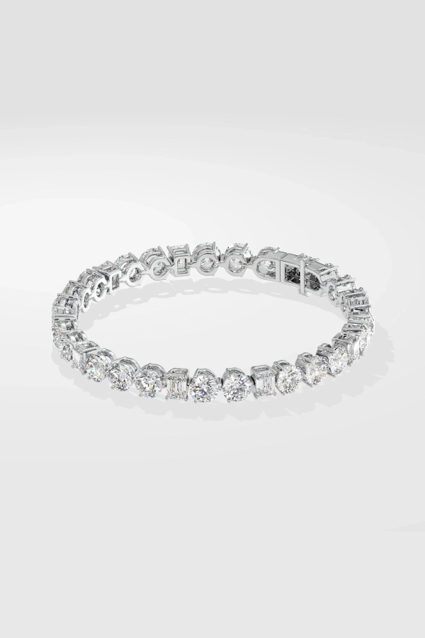 Blended Solitaire Tennis Bracelet - Image 2