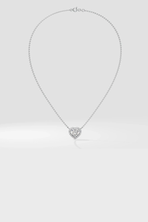 Solitaire Heart Necklace