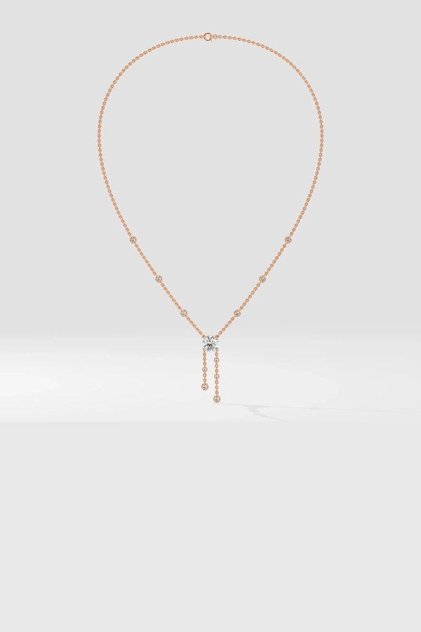 Solitaire Drop Necklace