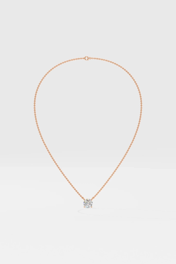 1 ct Solitaire Necklace