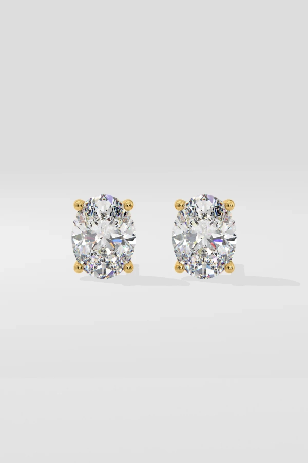 2 ct Oval studs - Image 3