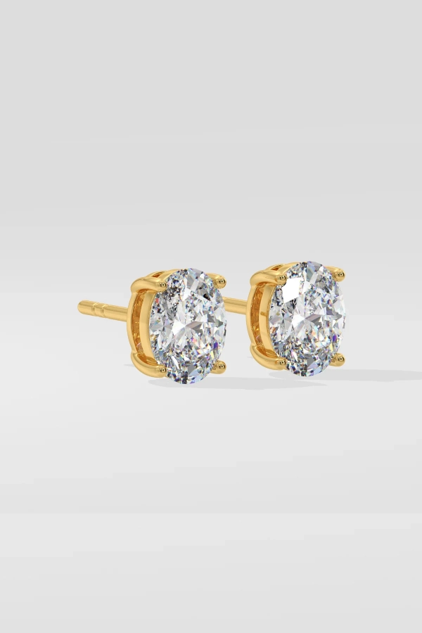 2 ct Oval studs - Image 4