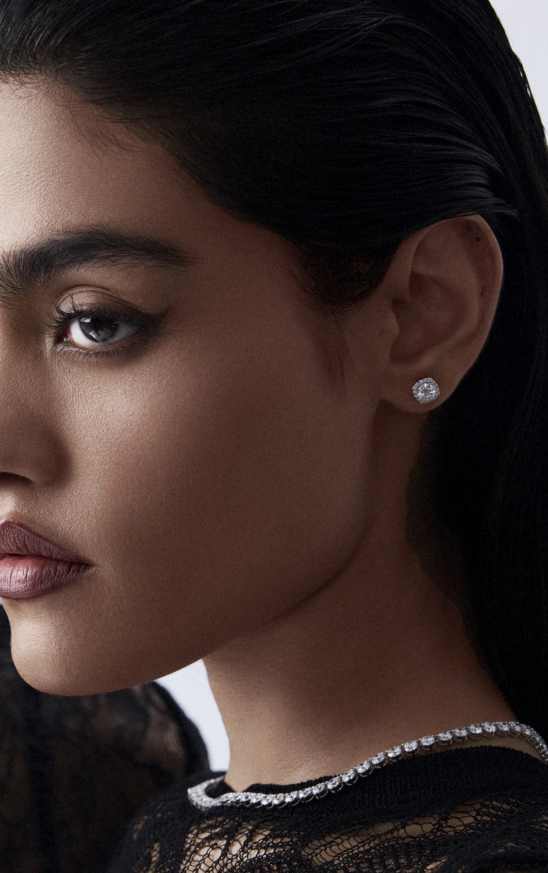 1 ct Cushion Halo Studs - Image 2