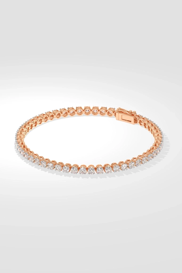 0.08 Ct Crown Tennis Bracelet - Image 2