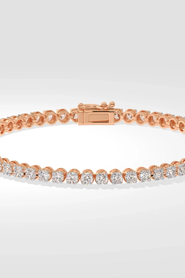 0.08 Ct Crown Tennis Bracelet - Image 3