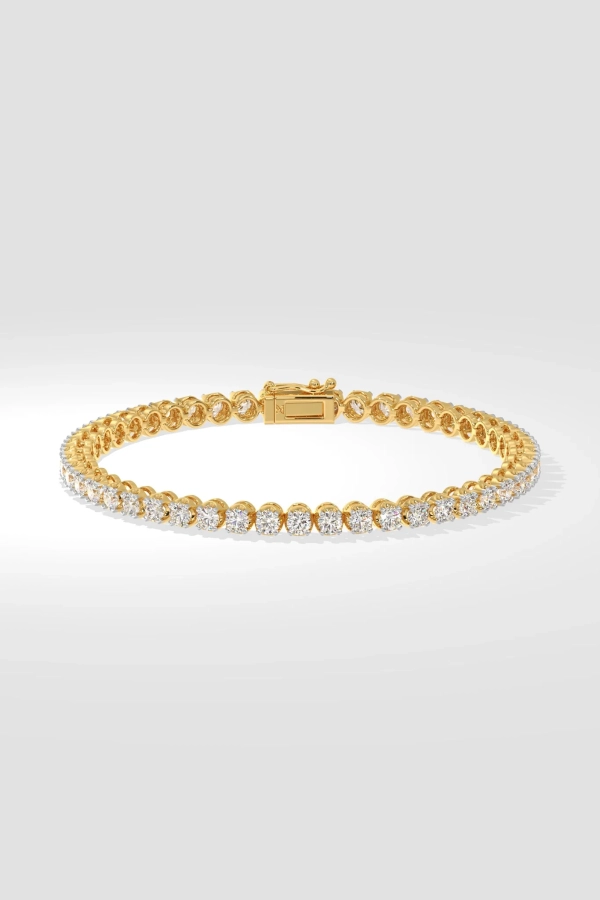 0.15 Ct Crown Tennis Bracelet