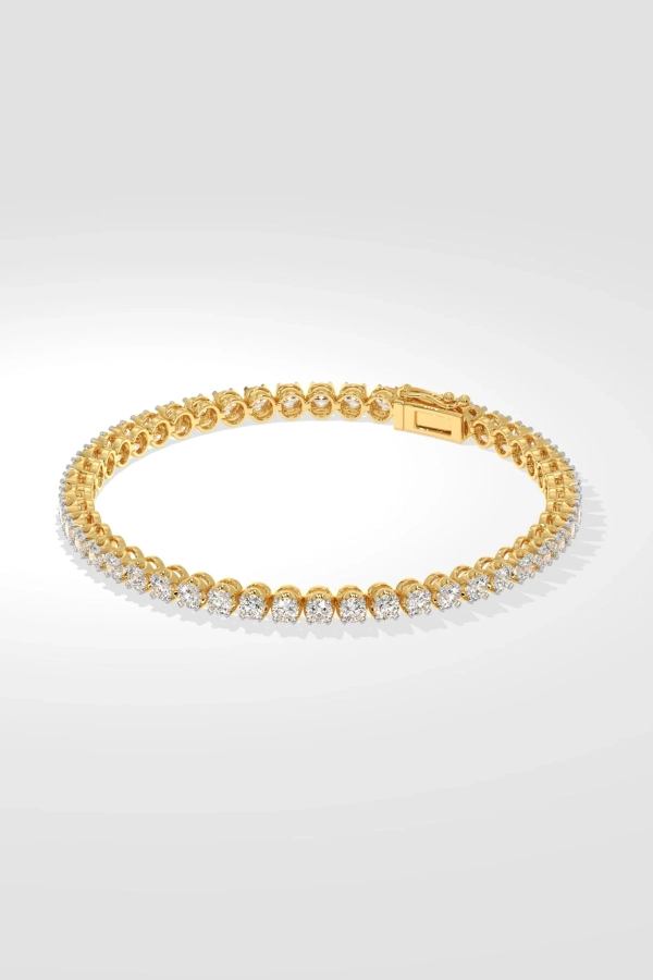 0.15 Ct Crown Tennis Bracelet - Image 3