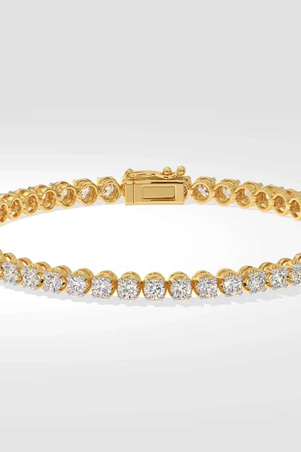 0.15 Ct Crown Tennis Bracelet - Image 4