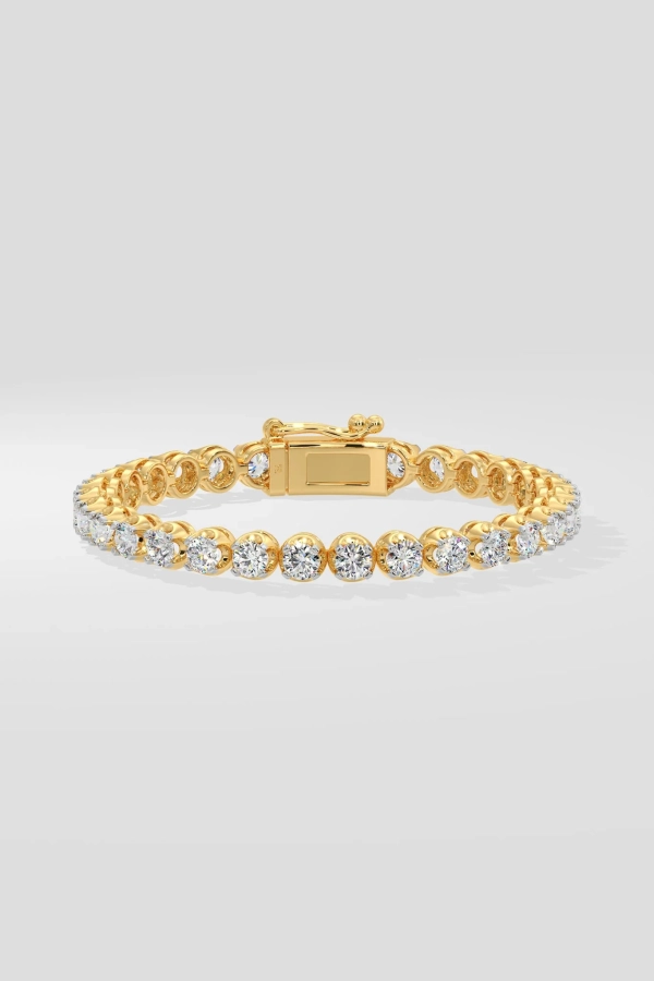 0.25 Ct Crown Tennis Bracelet