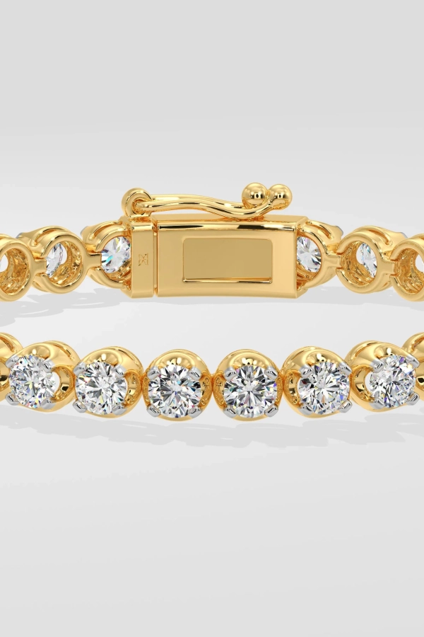 0.25 Ct Crown Tennis Bracelet - Image 3