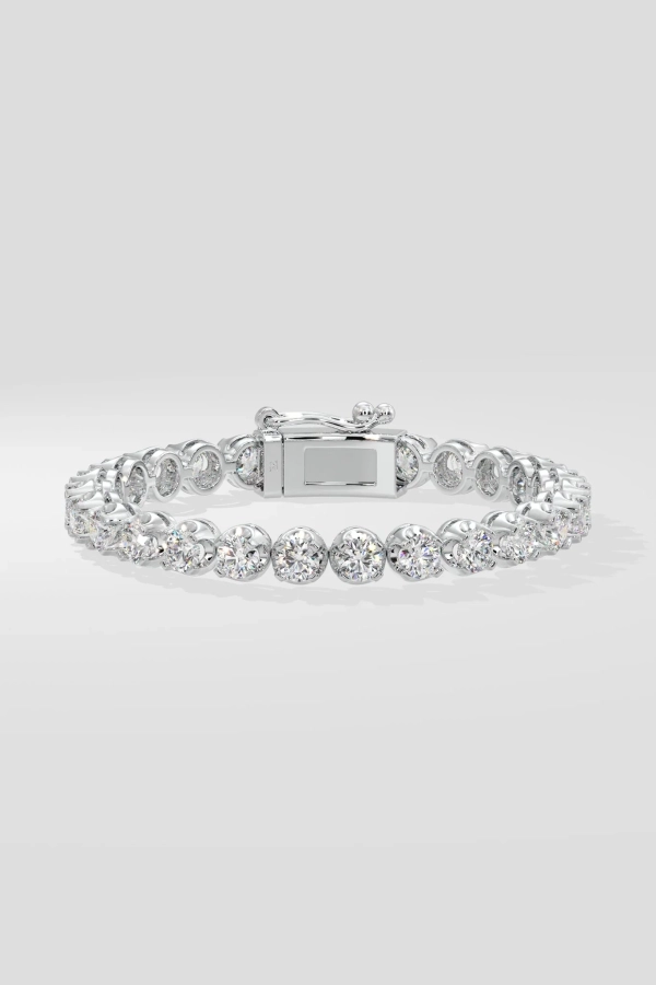 0.40 Ct Crown Tennis Bracelet