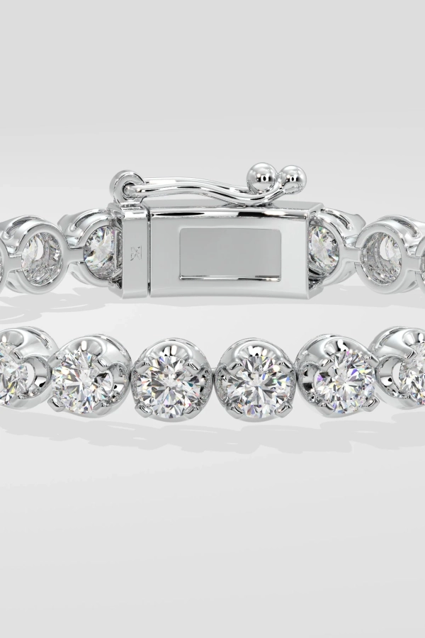 0.40 Ct Crown Tennis Bracelet - Image 2