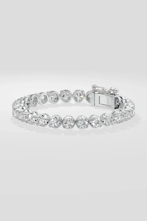 0.40 Ct Crown Tennis Bracelet - Image 3