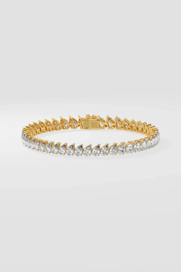 Pear Tennis Bracelet