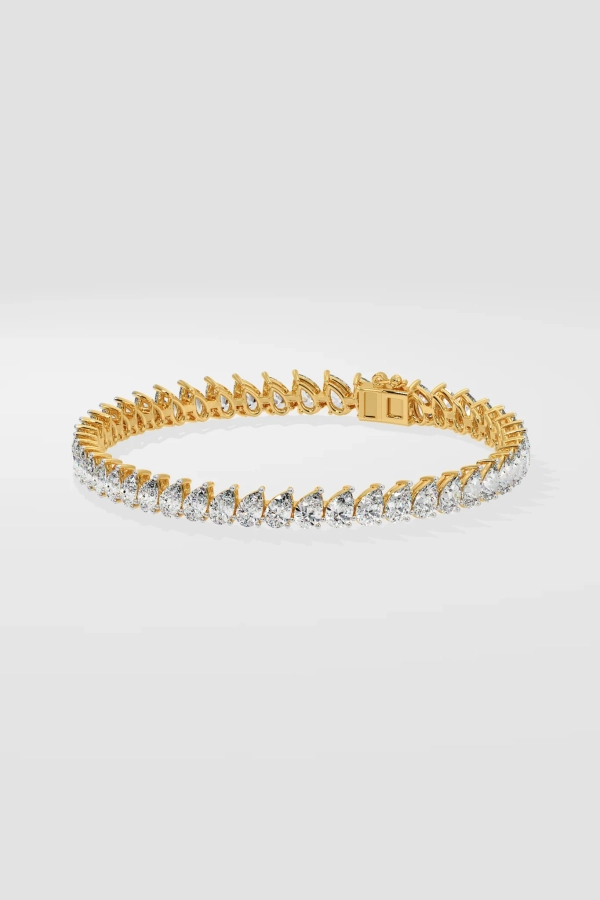 Pear Tennis Bracelet - Image 2