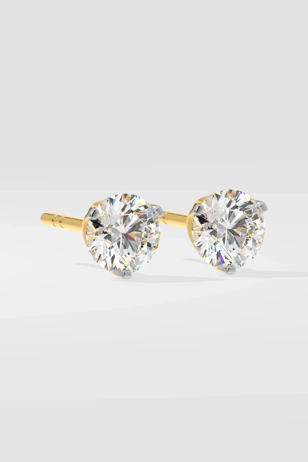 2 ct Solitaire Studs - Image 3