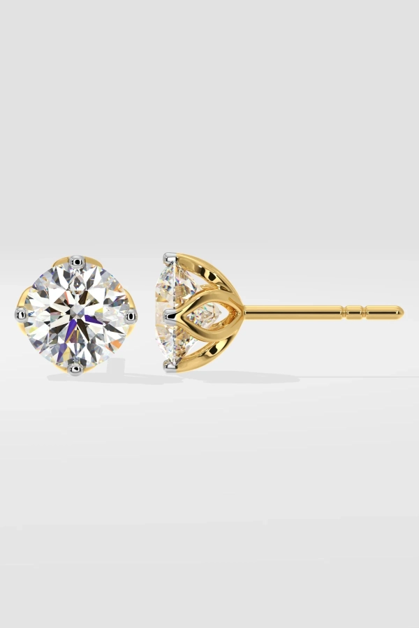 2.5 ct Solitaire Studs