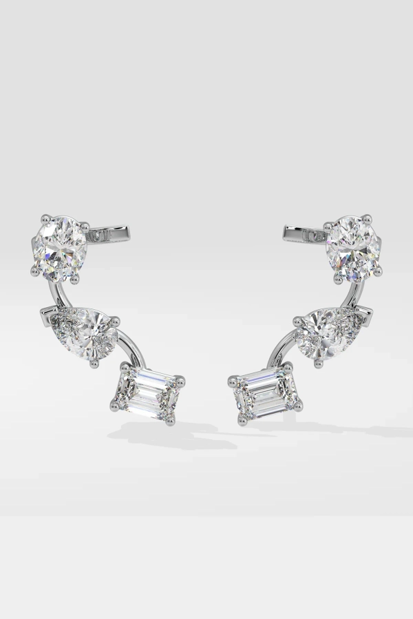 3 Stone Ear Cuffs - Image 2
