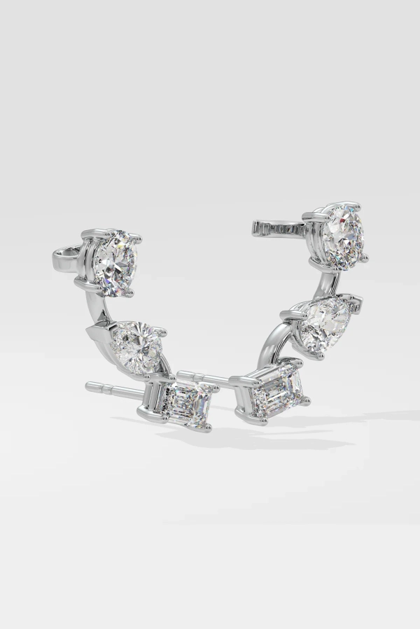 3 Stone Ear Cuffs - Image 3