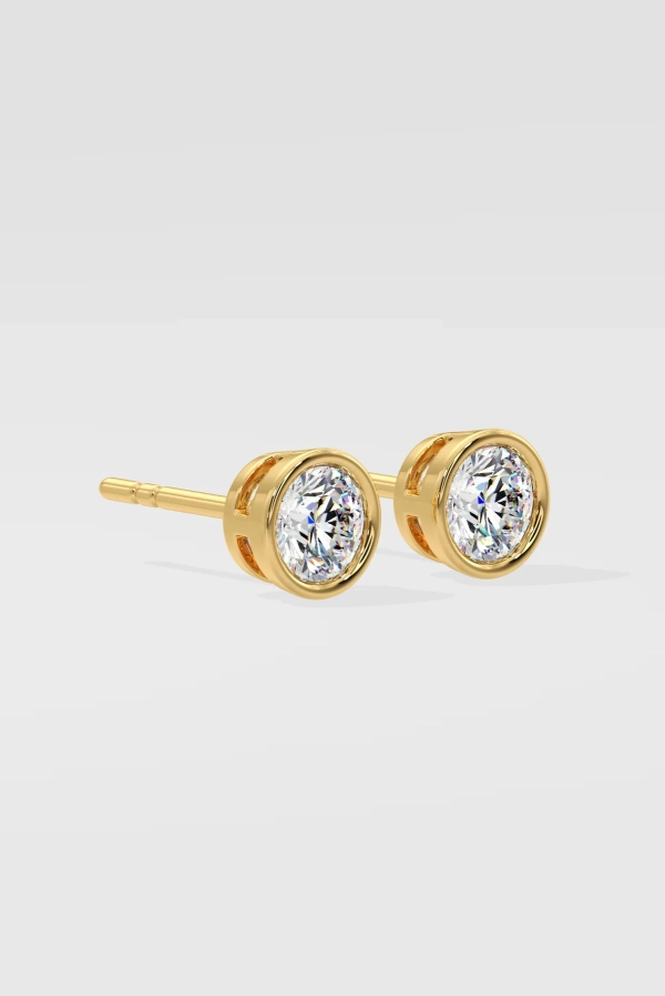 1 ct Bezel Studs - Image 3