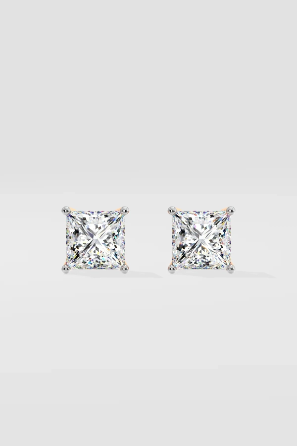 4 ct Princess Studs - Image 2
