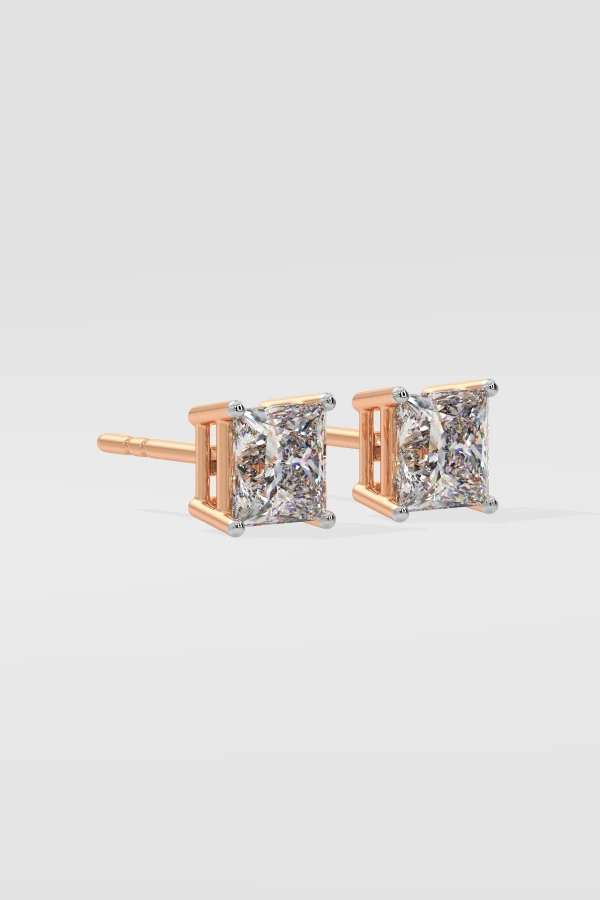 4 ct Princess Studs - Image 3