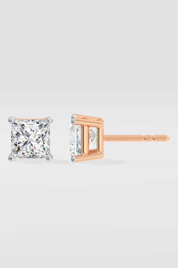 3 ct Princess Studs - Image 4