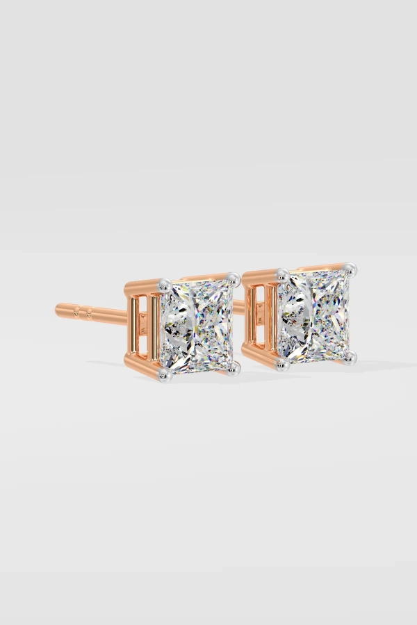 3 ct Princess Studs - Image 5