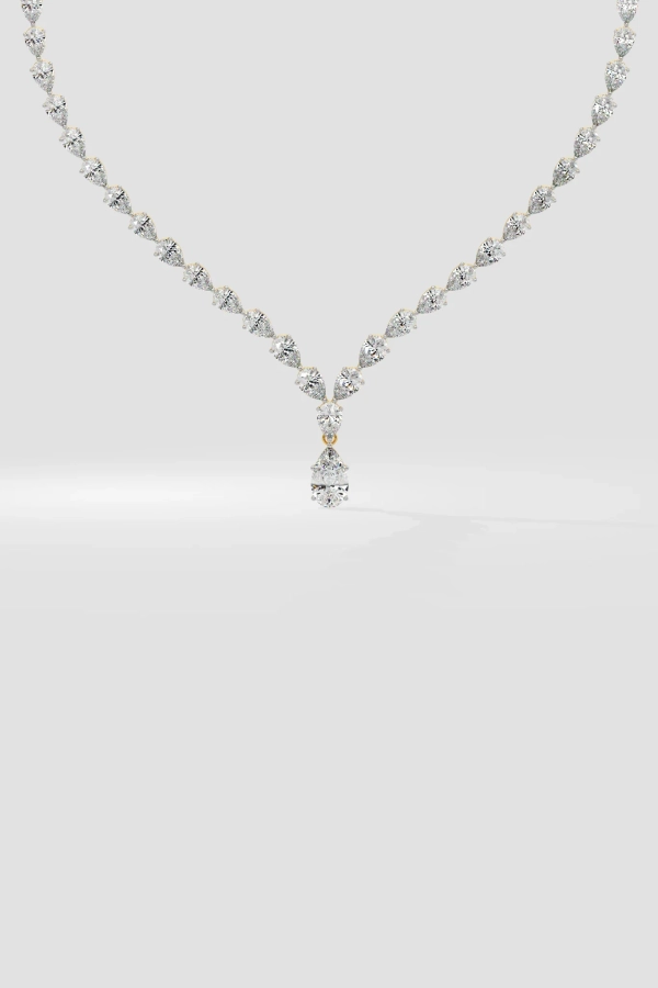 Linea Pear Necklace - Image 2