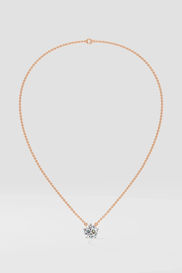 3 ct Solitaire Necklace
