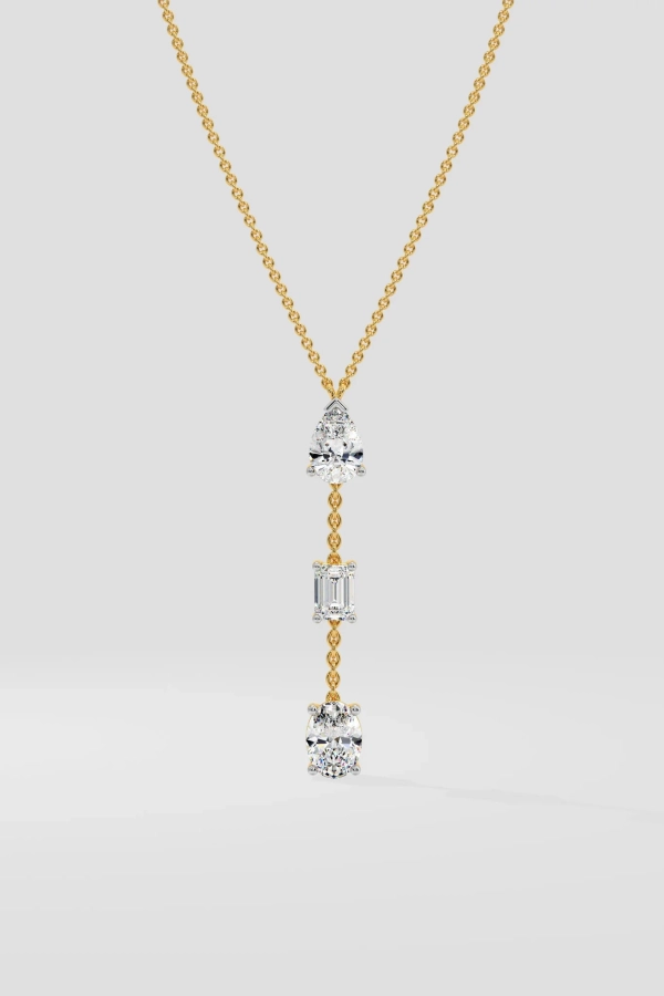 Trio Drop Necklace - Image 4