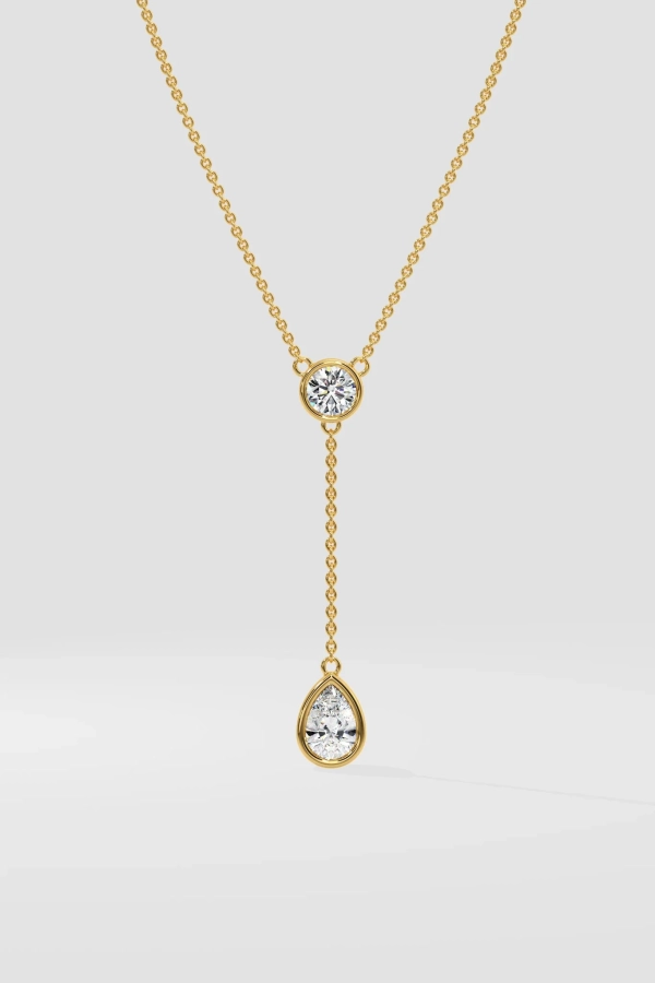 1 ct Lariat Drop Necklace - Image 2