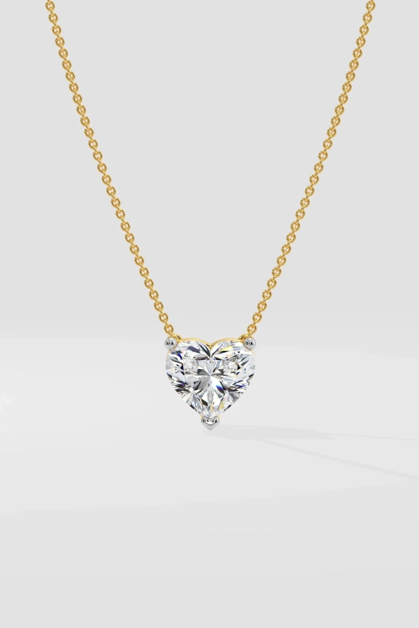 1 ct Heart Necklace - Image 4