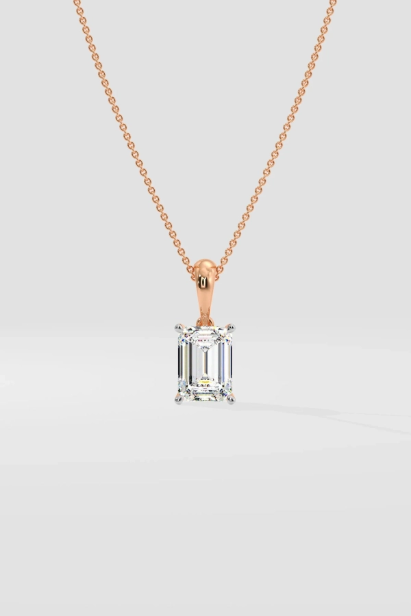 2 ct Emerald necklace - Image 2