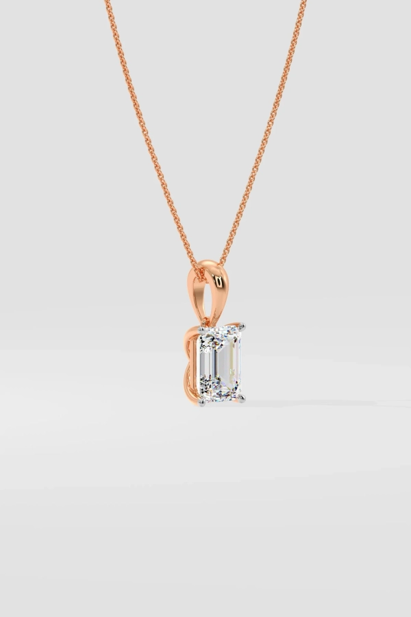 2 ct Emerald necklace - Image 3