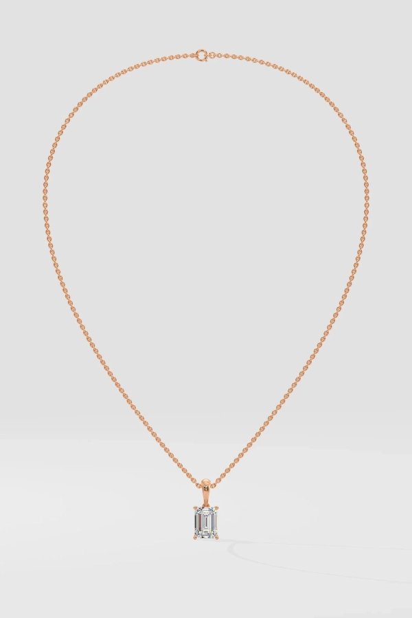 2 ct Emerald necklace