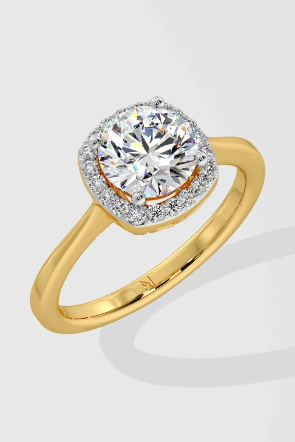 1 ct cushion hallow ring - Image 4
