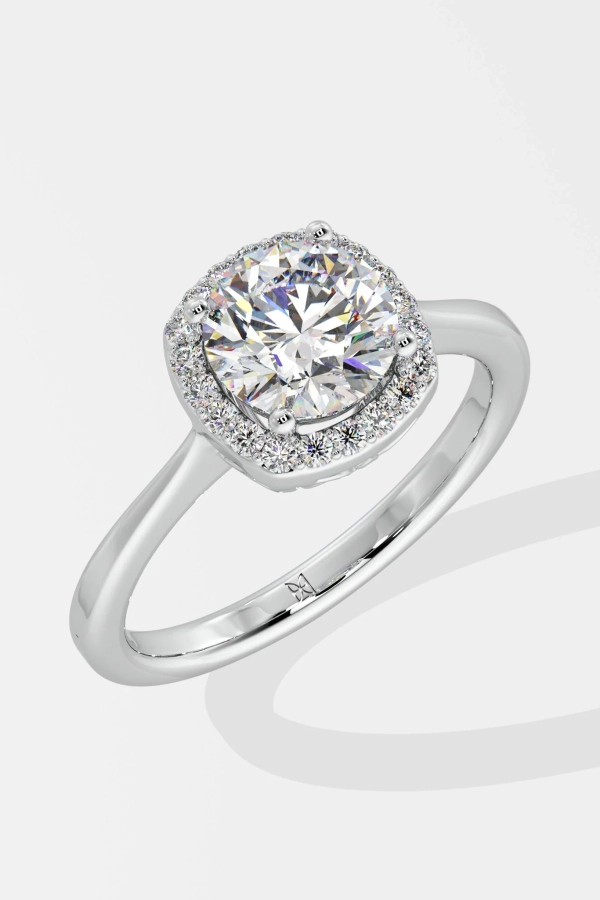 1 ct cushion hallow ring - Image 7