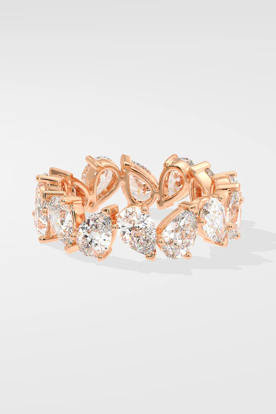 Pear Eternity Ring - Image 3