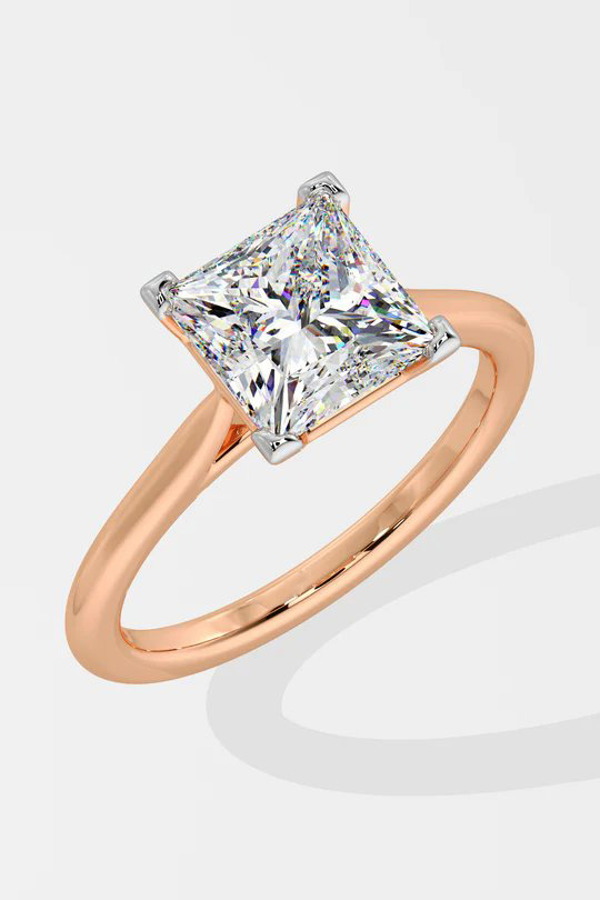 2 ct Princess Solitaire Ring - Image 2