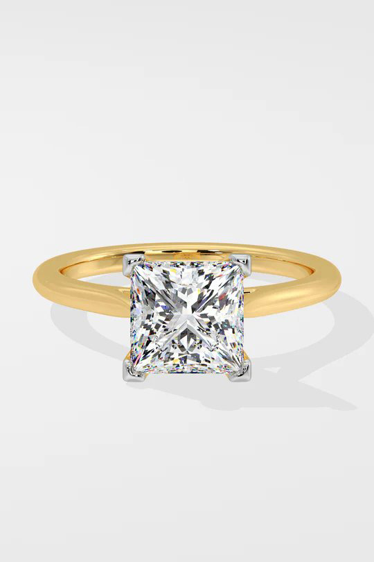 2 ct Princess Solitaire Ring - Image 4