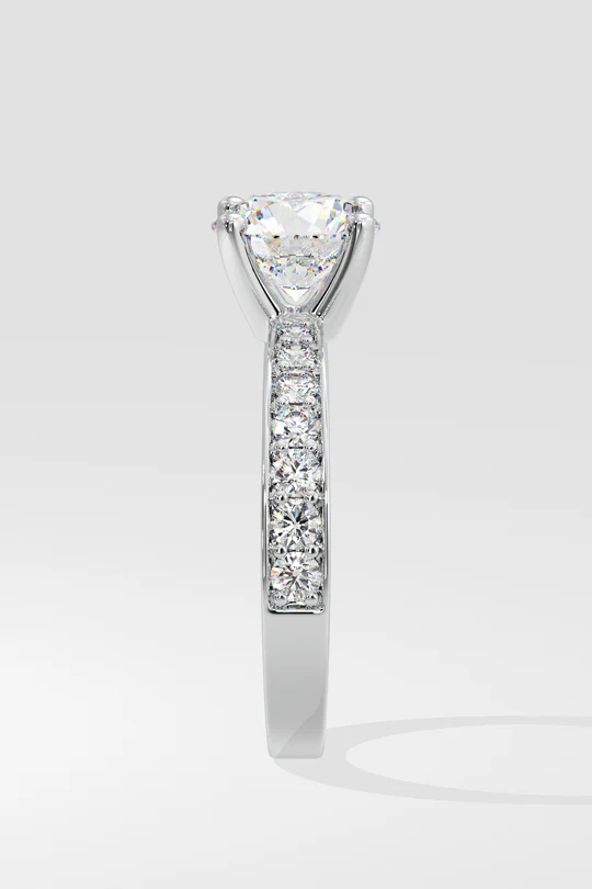 1.5 ct Solitaire Pave Ring - Image 7