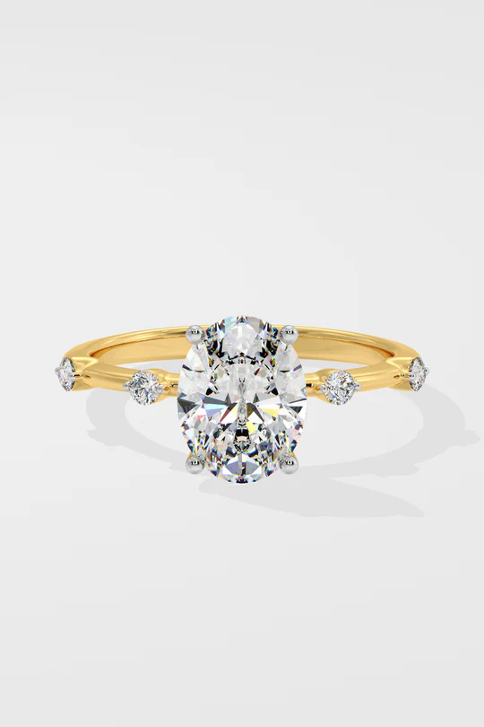1.5 ct Spaced Oval Ring - Image 4