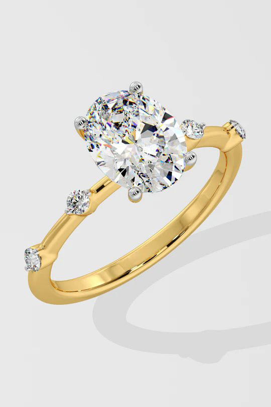 1.5 ct Spaced Oval Ring - Image 5