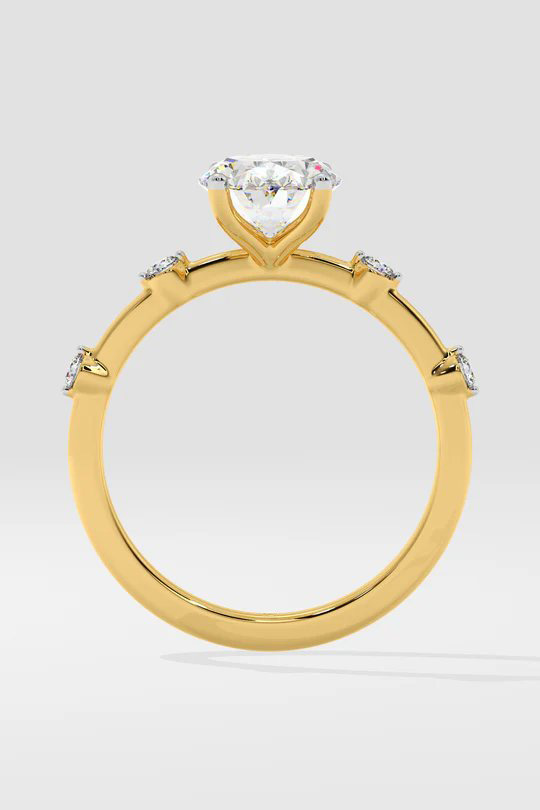 1.5 ct Spaced Oval Ring - Image 6